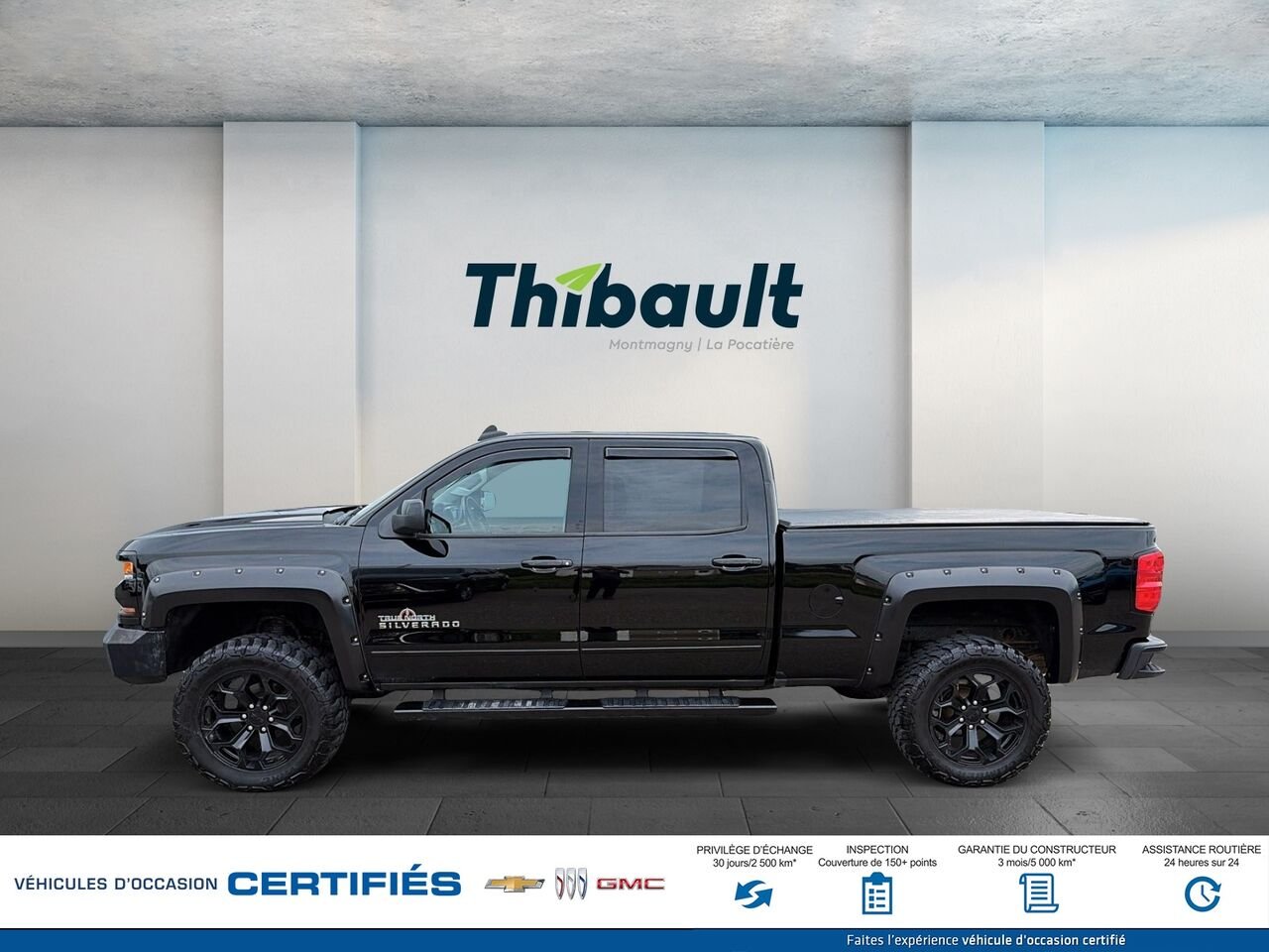 CHEVROLET SILVERADO LT cabine multiplace 153 po 4RM avec 2LT 2018 Noir Montmagny - photo #4