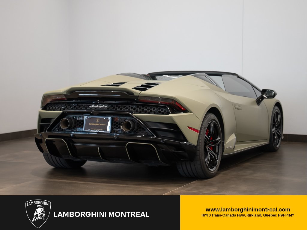 Lamborghini Huracan Evo RWD Spyder | Selezione 1 Year CPO | Wrapped (Original Paint Red) 2021 Vert Kirkland - photo #3
