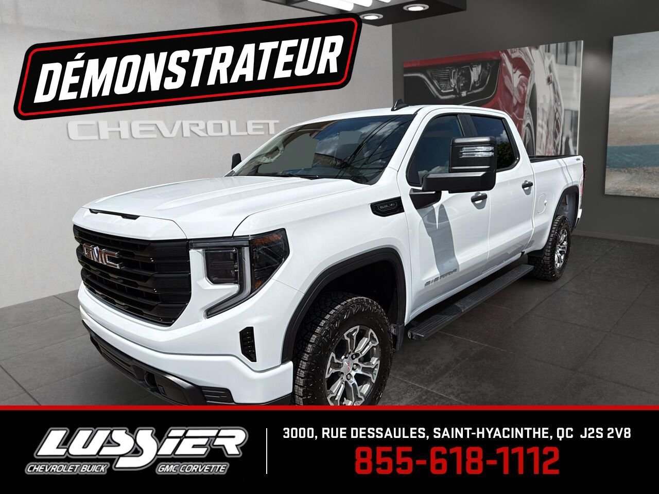 GMC Sierra 1500 Pro cabine multiplace 4RM 157 po 2026 Blanc Saint-Hyacinthe - photo #0