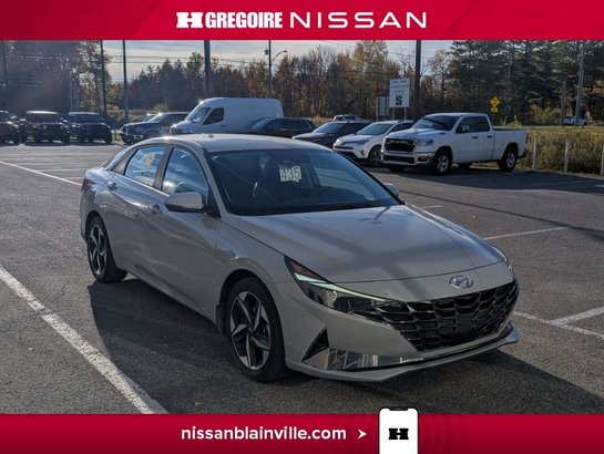 2023 Hyundai Elantra Luxury CUIR TOIT PANO GR ELECTRIQUE Silver