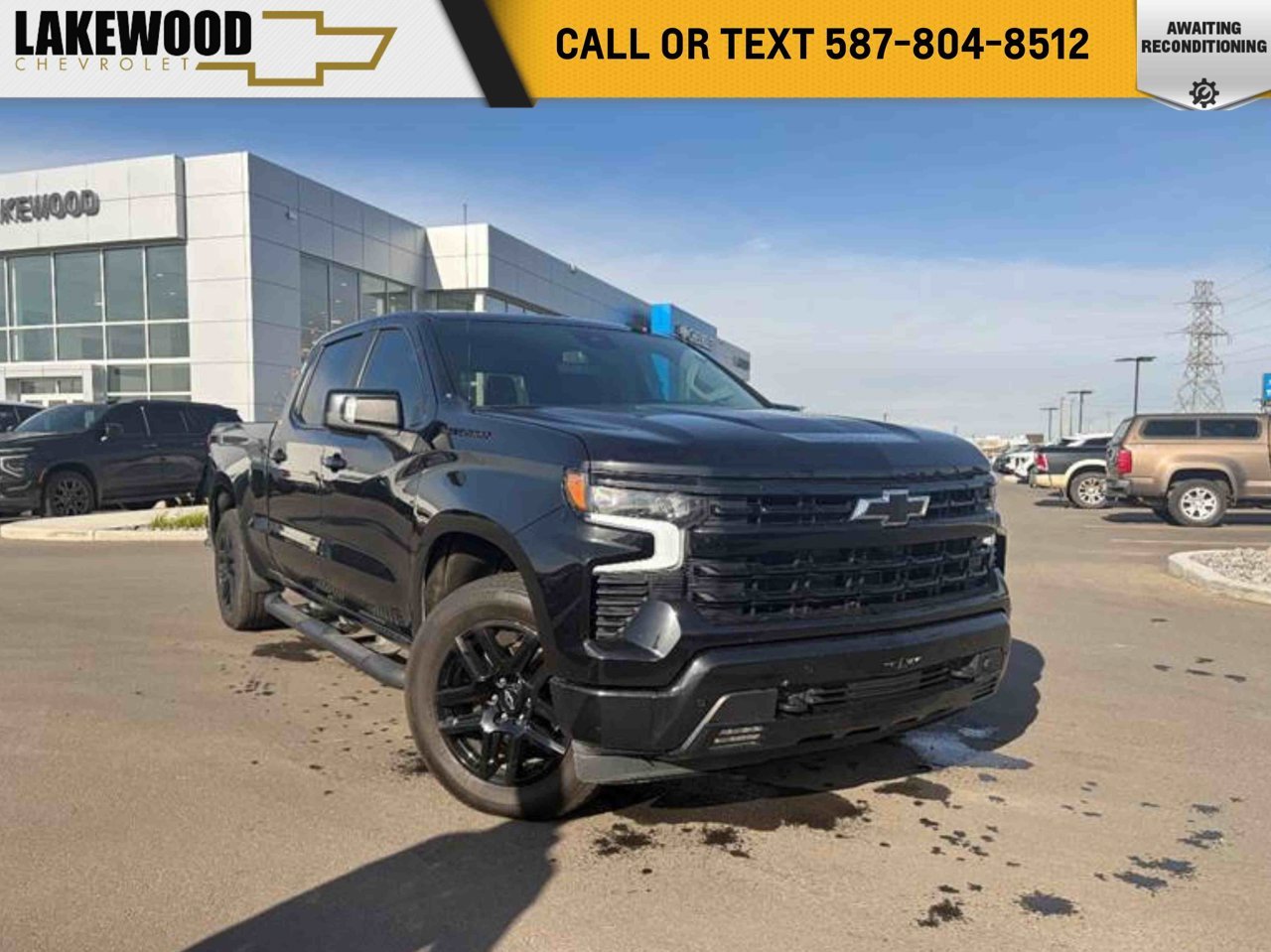 2024 Chevrolet Silverado 1500 4WD Crew Cab 147 RST Black Sherwood Park - photo #0