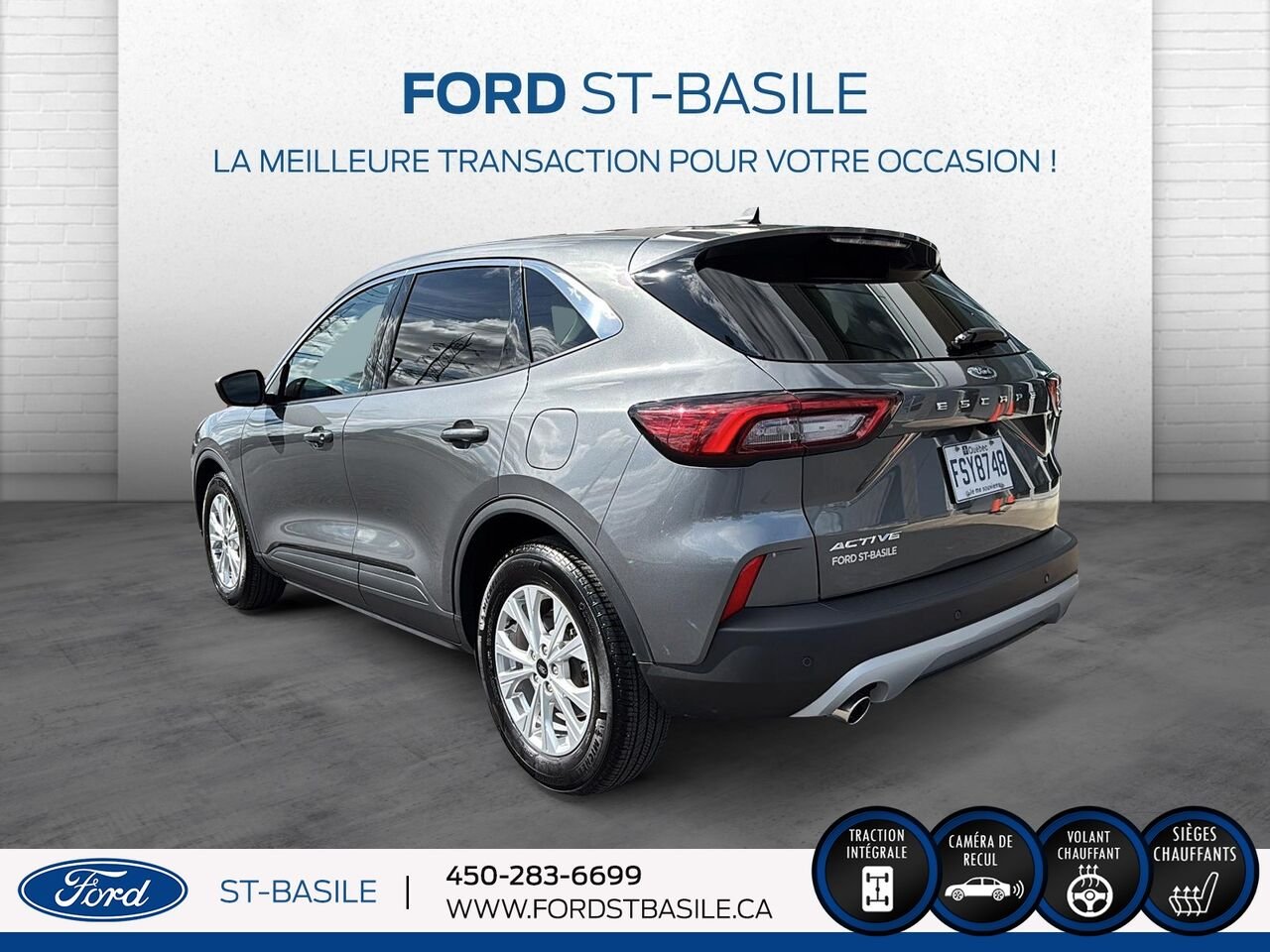 2023 Ford Escape Grey Saint-Basile-le-Grand - photo #4