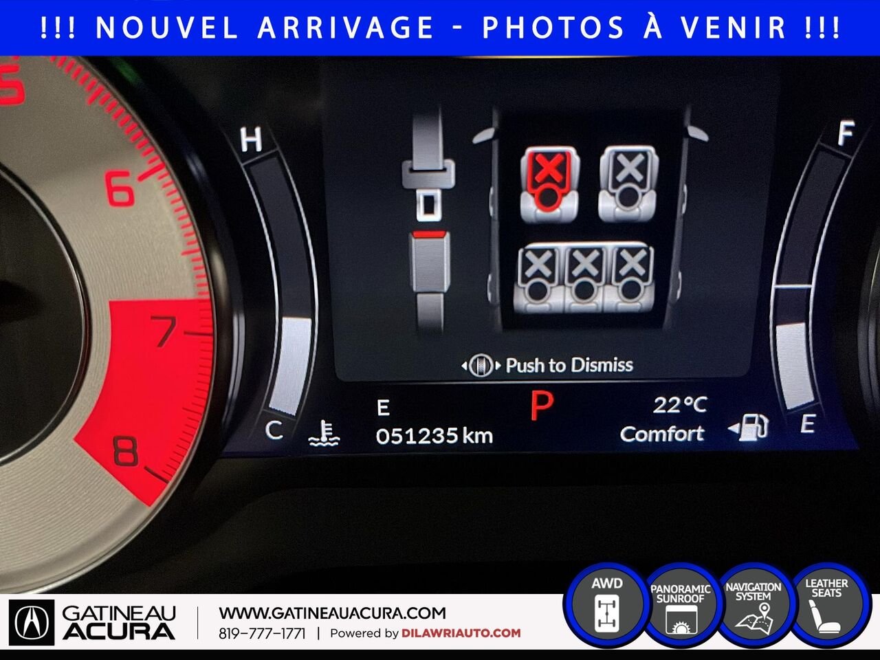 Acura RDX A-Spec SH-AWD 2023 Blanc Gatineau - photo #12