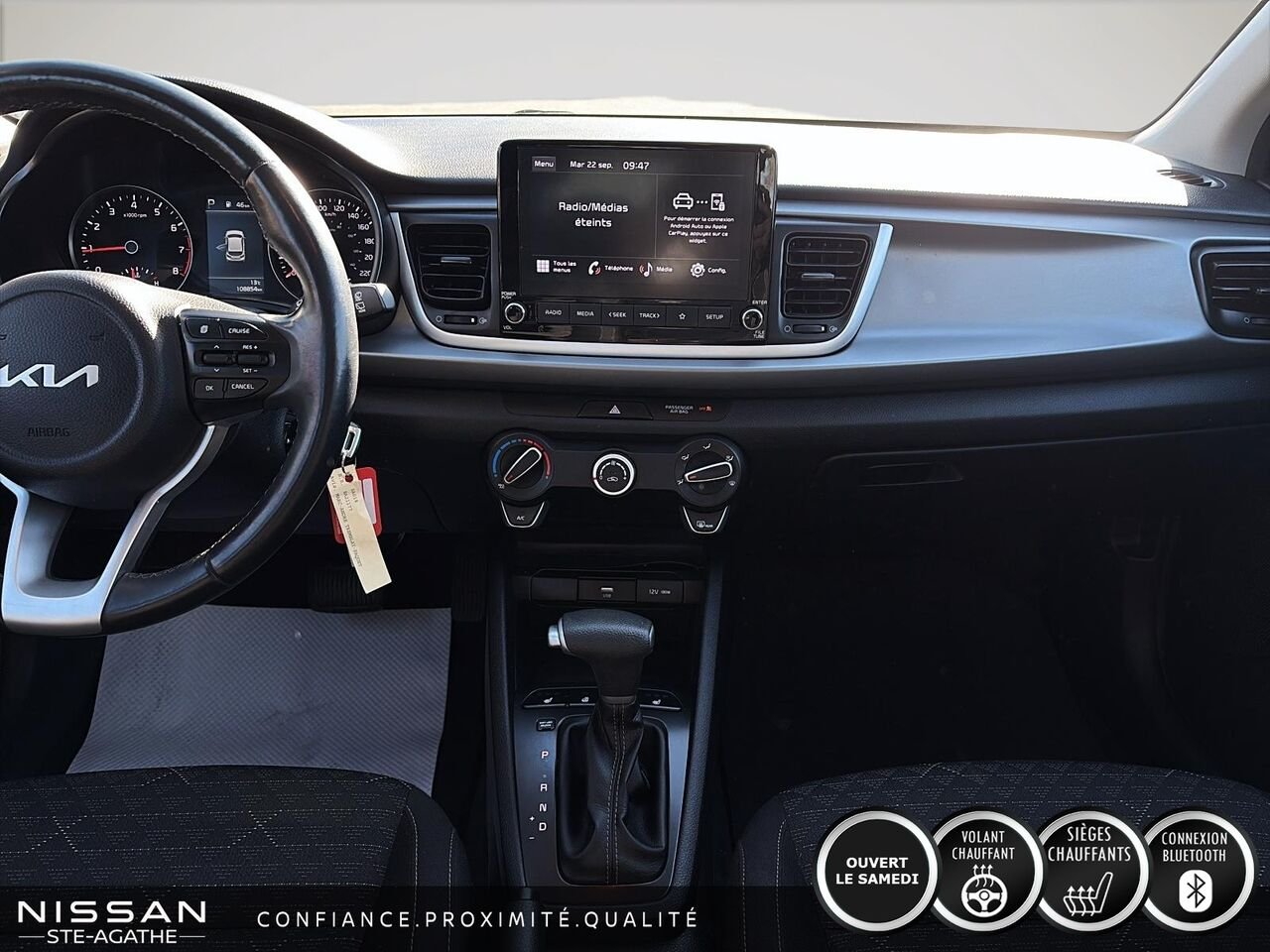 2023 Kia Rio 5 portes LX+ IVT | UN SEUL PROPRIÉTAIRE | APPLE CARPLAY | CAMÉRA DE RECUL Black Saint-Jérôme - photo #11