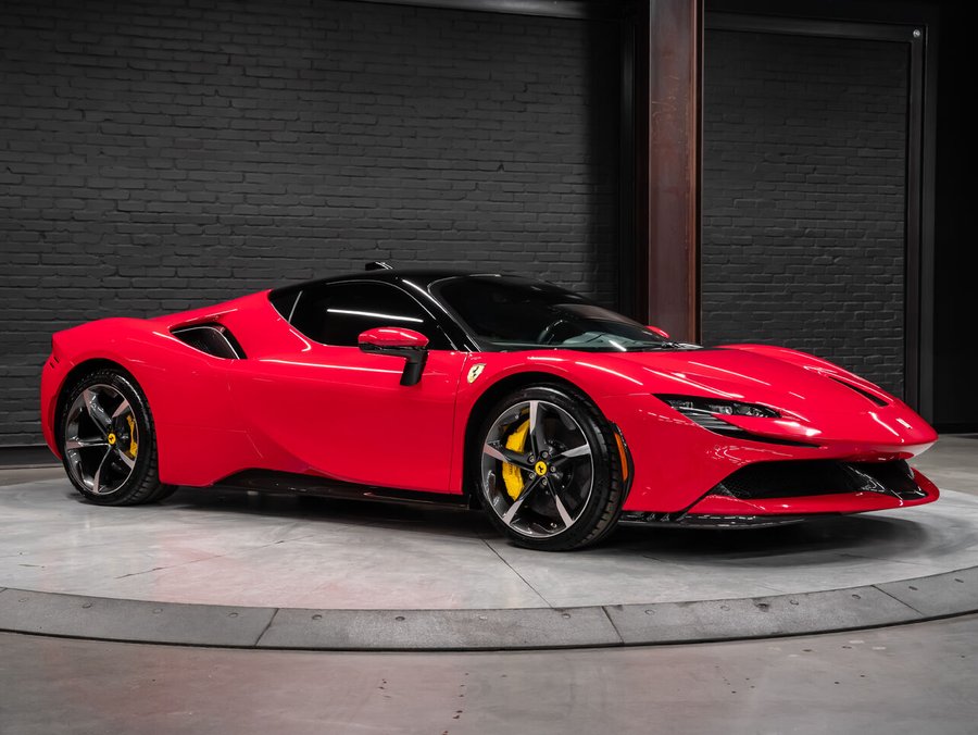 2023 Ferrari SF90 Stradale | Front Lift | Full Front PPF | Carbon Front Lip, Side Skirts, Rear Diffuser, Steering Wheel, Side Red