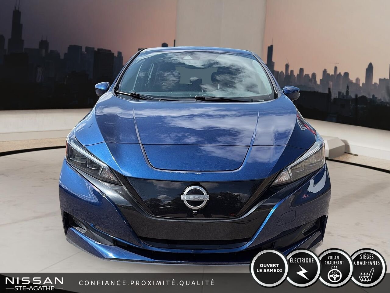 Nissan LEAF 2023 Bleu Ste-Agathe des Monts - photo #1