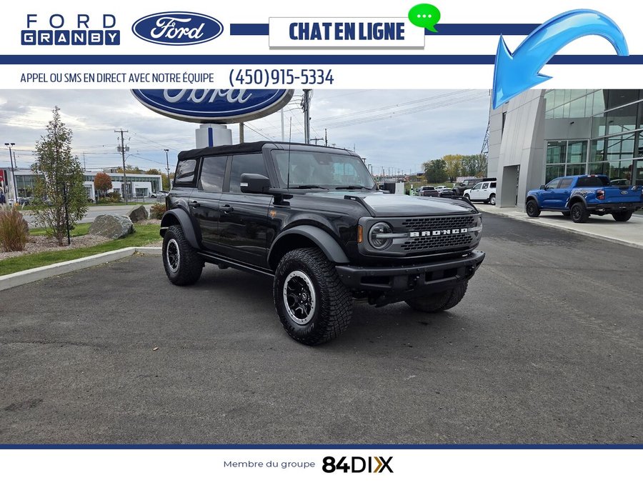 Ford Bronco Badlands SASQUATSH 2021 Noir
