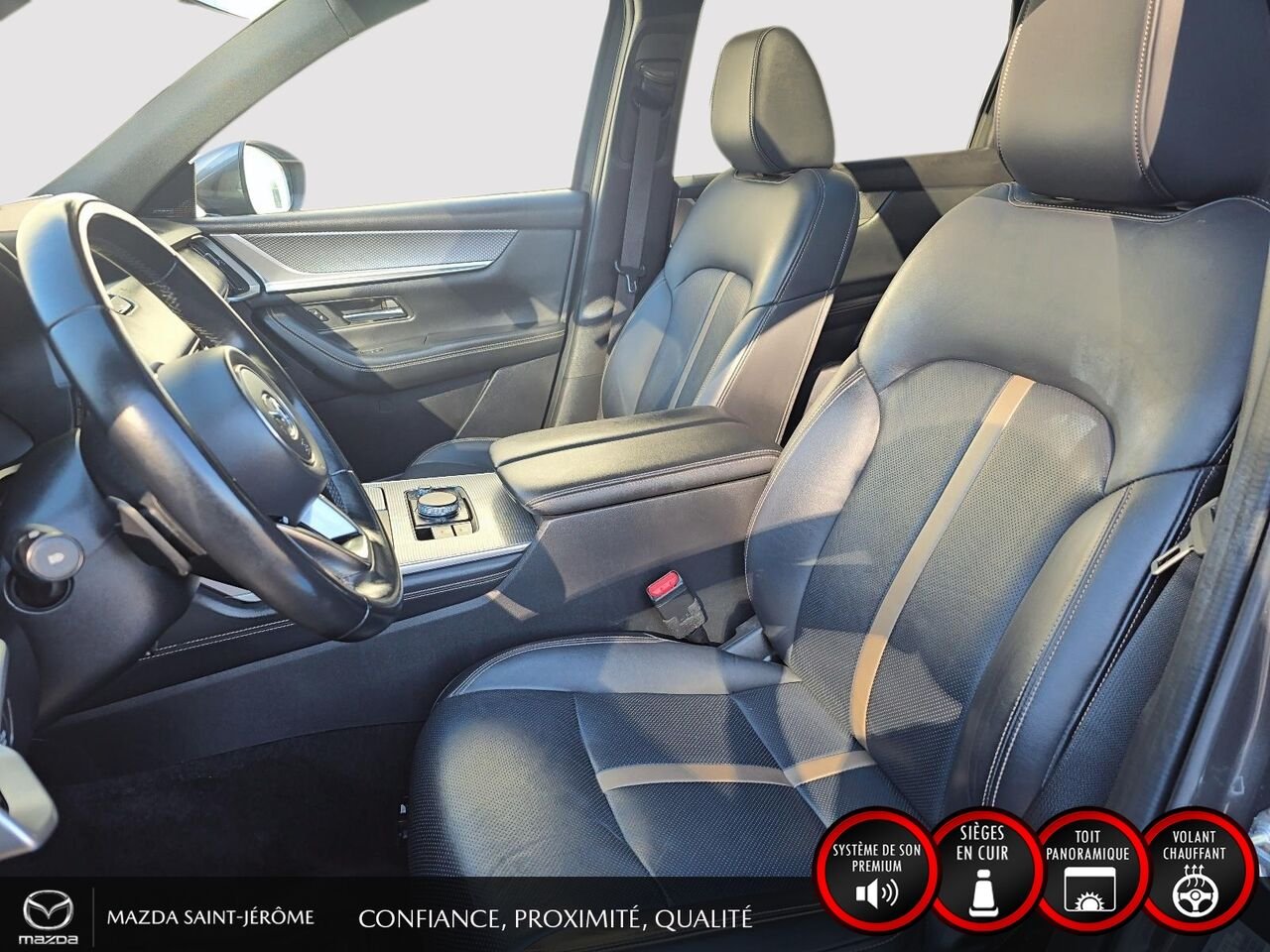 2024 Mazda CX-90 hybride léger GT-P | AWD | TOIT PANORAMIQUE | CUIR NAPPA | BOSE | MAGS Grey Saint-Jérôme - photo #16