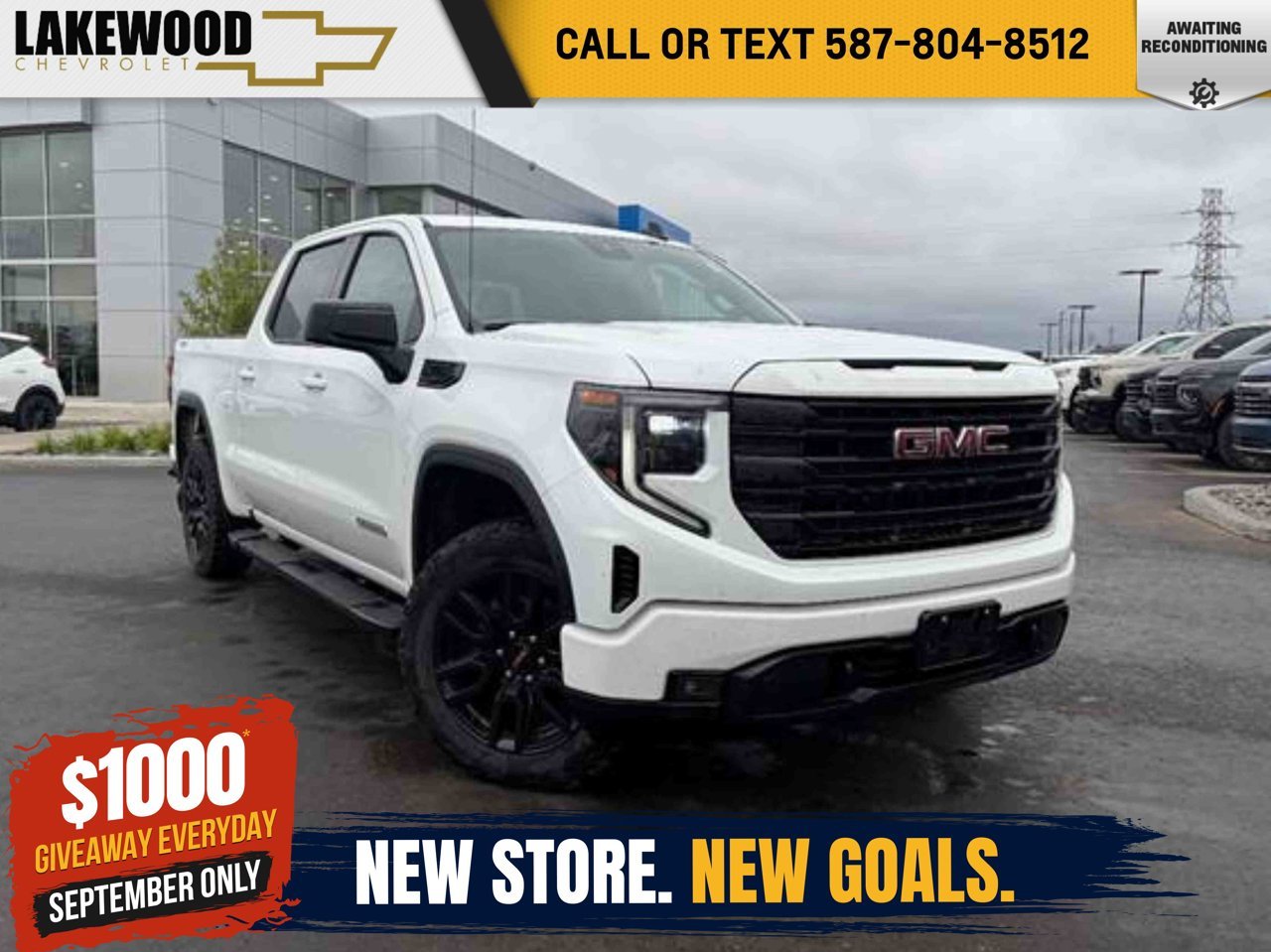2024 GMC Sierra 1500 4WD Crew Cab 147 Elevation White Sherwood Park - photo #0