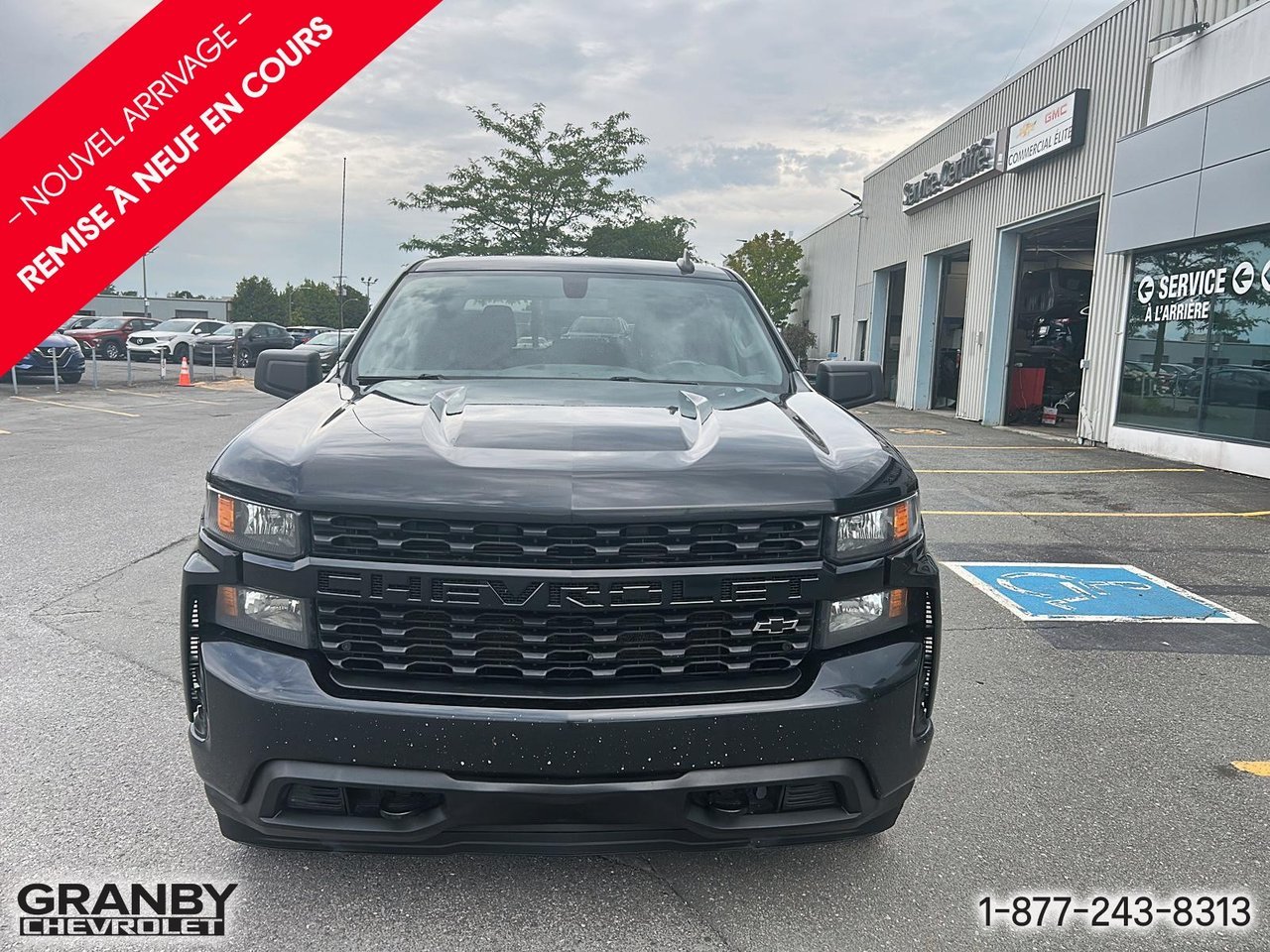 2021 Chevrolet Silverado 1500 Custom CREW BOITE 6.6 | G3868 Black Granby - photo #3