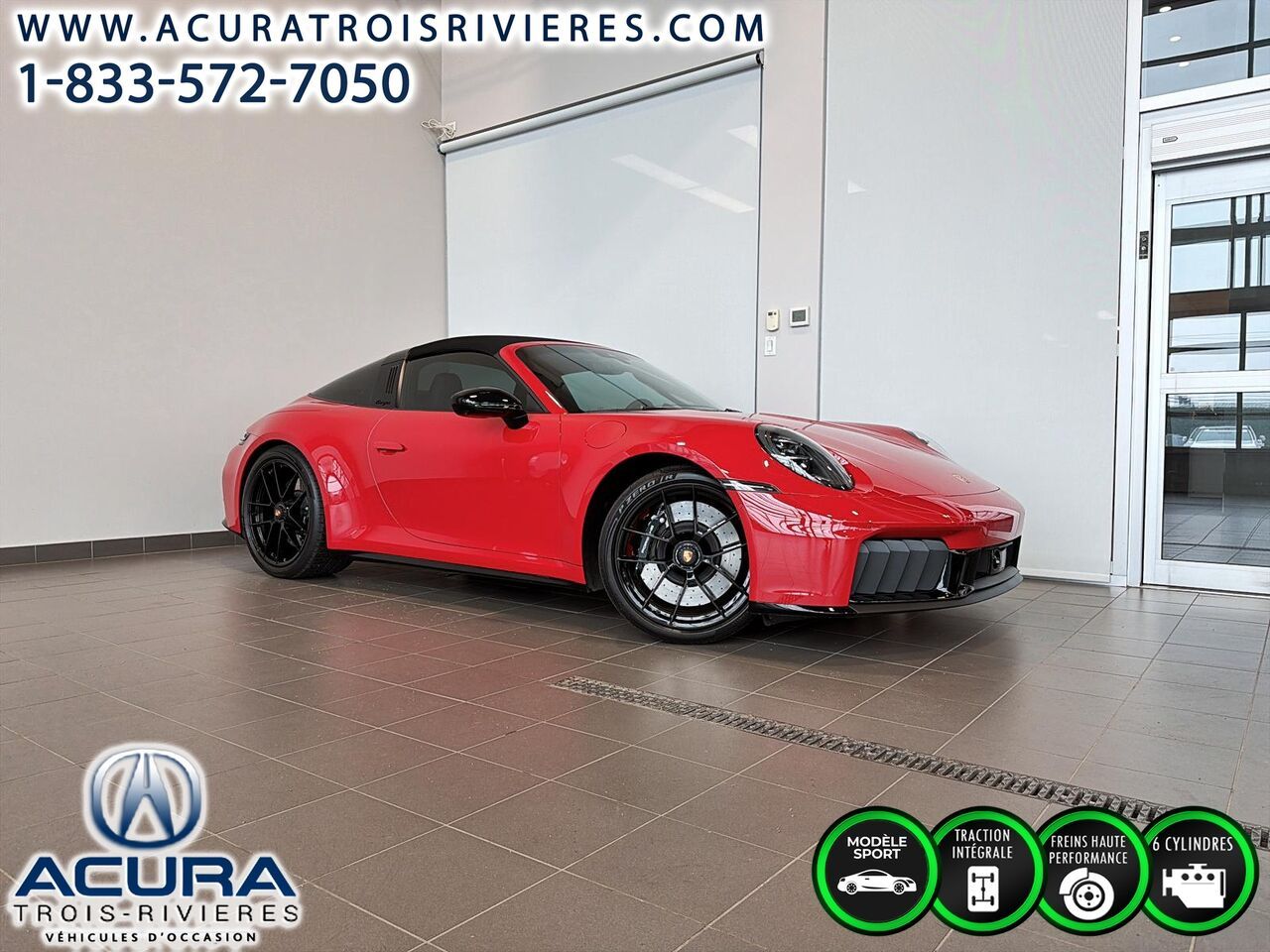 Red 2026 Porsche 911 Convertible All-Wheel Drive Automatic