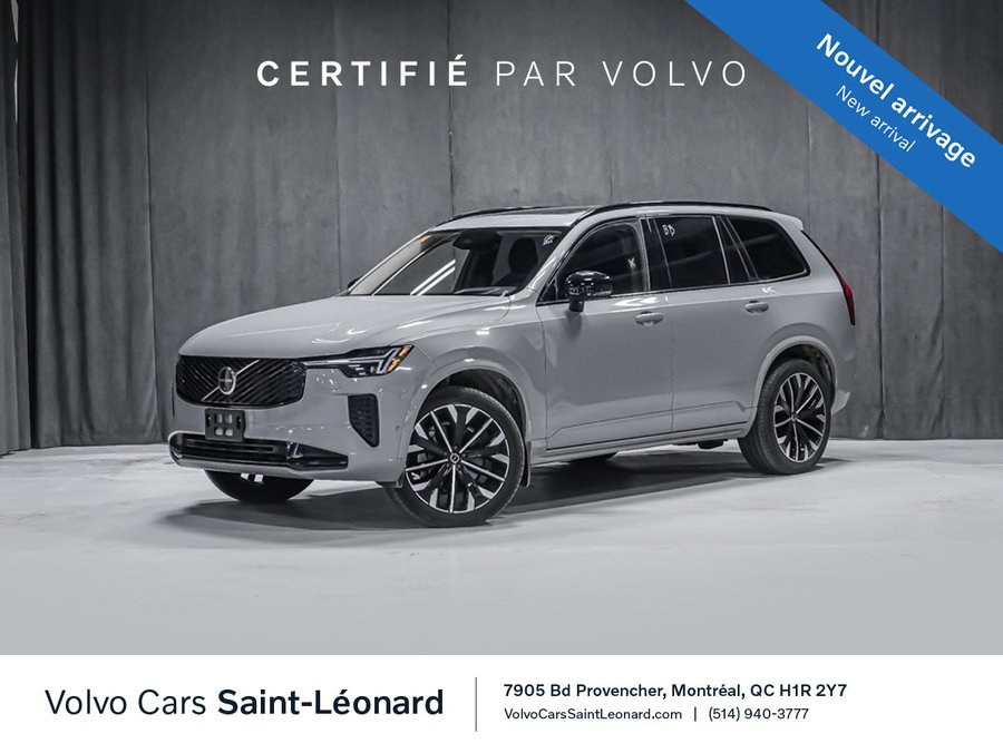 2026 Volvo XC90 B6 ULTRA DARK AVANCÉ CLIMAT 7 PLACES CAMÉRA 360° Grey