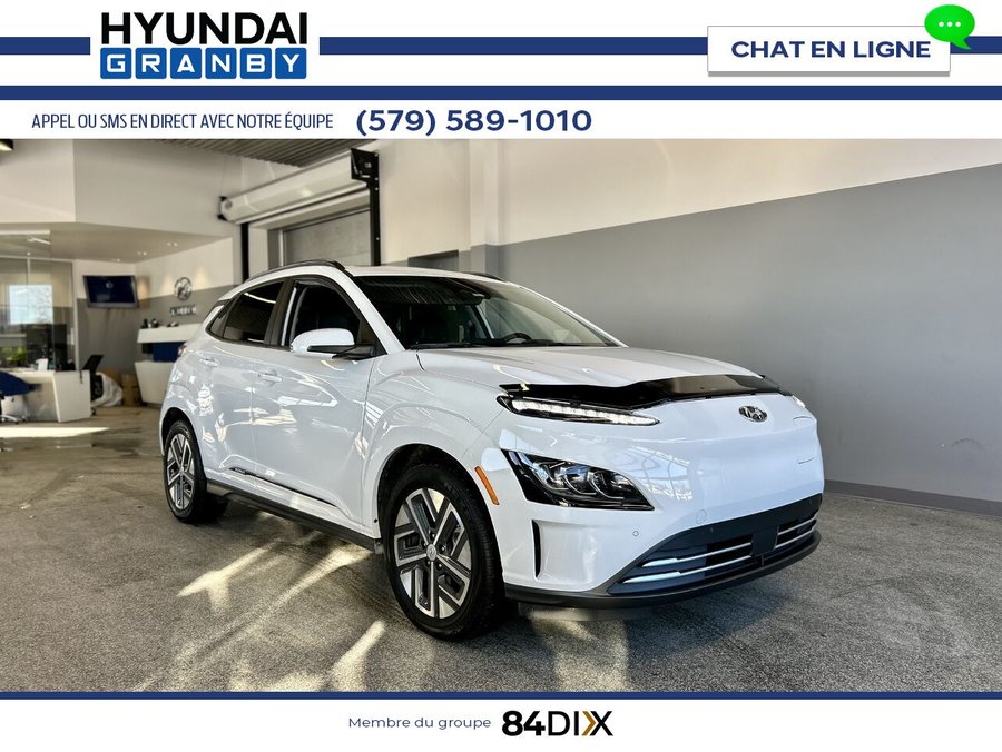 Hyundai Kona électrique Ultimate 2023 Blanc