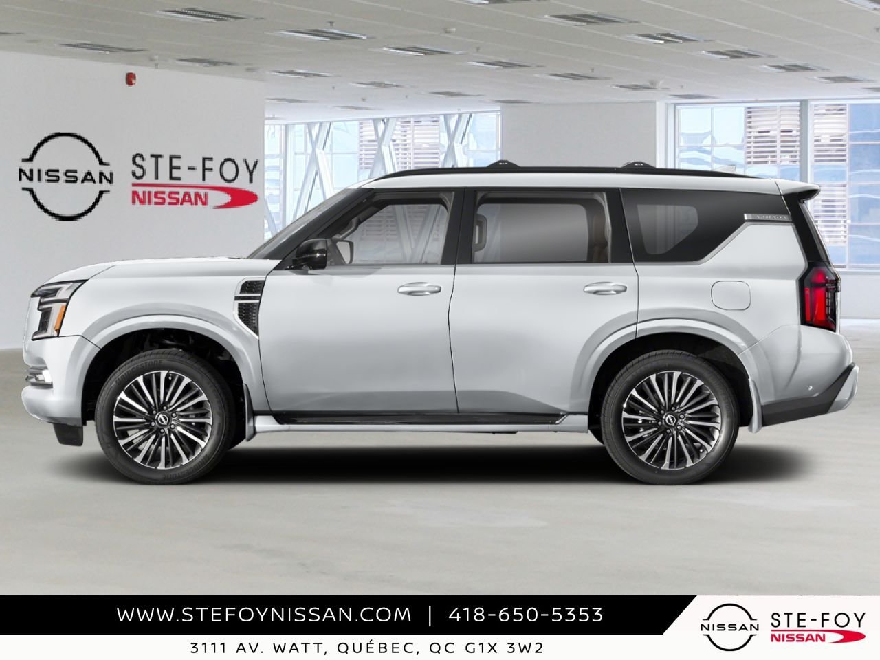 NISSAN Armada 2026 Blanc Everest nacré triple couche Ste-Foy - photo #1