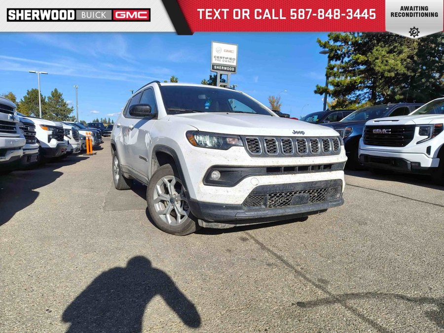 2026 Jeep Compass North 2.0T 4X4 | Heated Half Leather Seats/Steering Wheel White