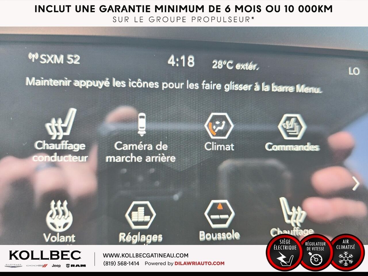 JEEP CHEROKEE 261101 | North 4x4 2019 Blanc Gatineau - photo #6