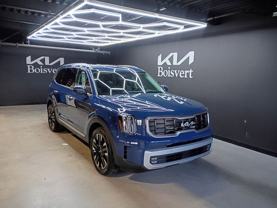 Kia Telluride SX Limited TI avec intérieur noir 2024 Bleu