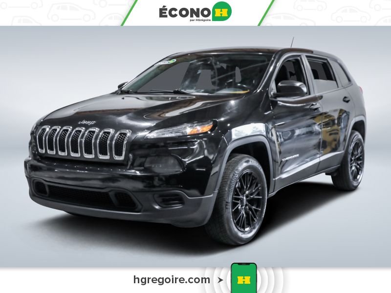 Jeep Cherokee SPORT 4X4 AUTO A/C GR ELECT MAGS BLUETOOTH CAM REC 2016 Noir