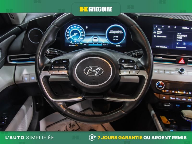 Hyundai Elantra 729100 | LUXURY HYBRIDE AUTO A/C CUIR TOIT NAV CAM RECULE 2023 Bleu Laval - photo #24