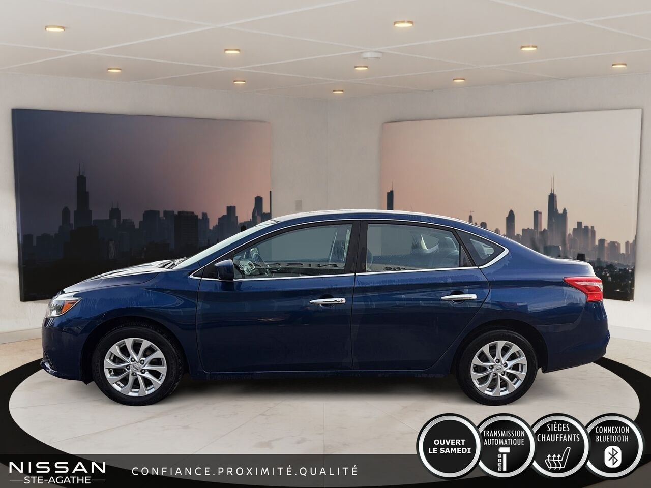2019 Nissan Sentra Blue Ste-Agathe des Monts - photo #5
