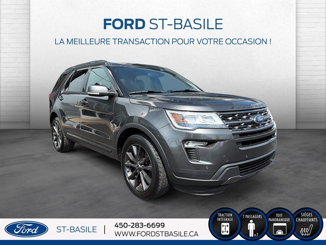 Ford EXPLORER 2019 gray Saint-Basile-le-Grand - photo #10