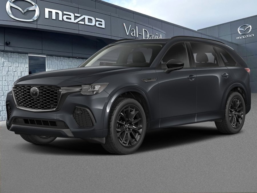 Mazda CX-70 hybride léger GT TI, HYBRIDE LÉGER, 7 PASSAGERS, CUIR 2026 Noir de jais mica