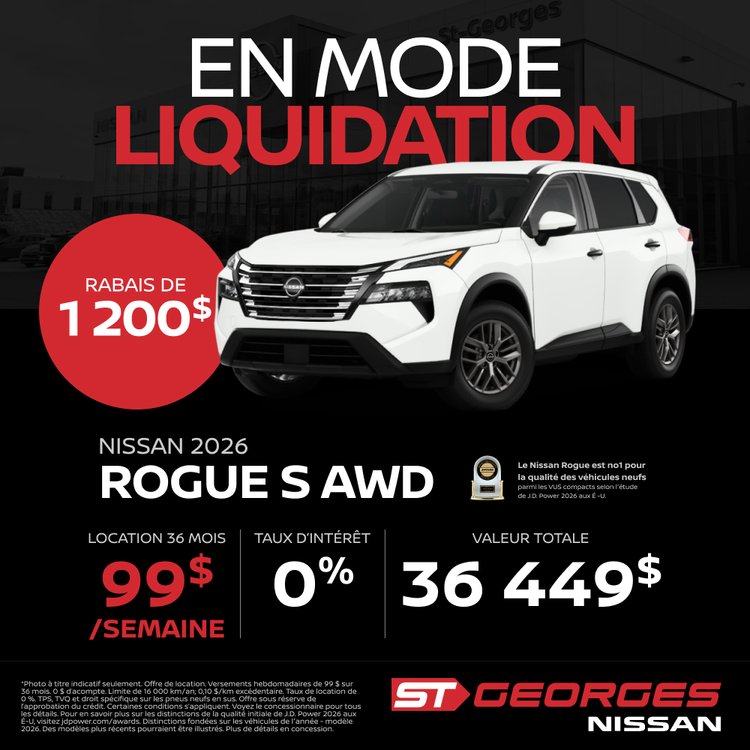 St Georges promo septembre Rogue S FR 1