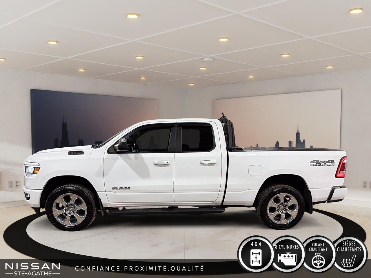 2020 Ram 1500 BIG HORN QUAD CAB 4X4 | V8 HEMI ETORQUE | APPLE CARPLAY | ATTELAGE DE REMORQUAGE White Saint-Jérôme - photo #5