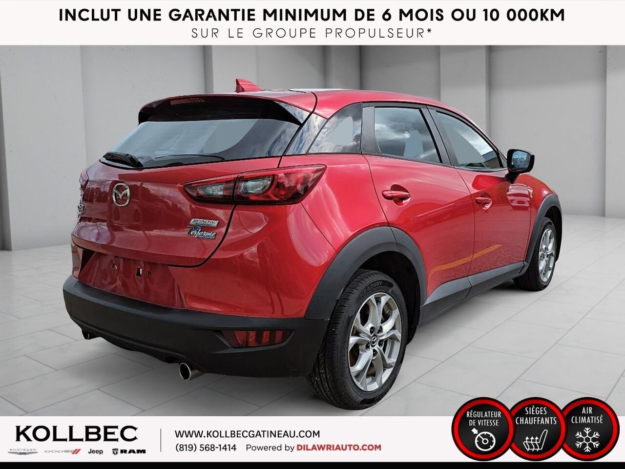 2016 Mazda CX-3 26102 | Traction avant 4 portes GS Red Gatineau - photo #14