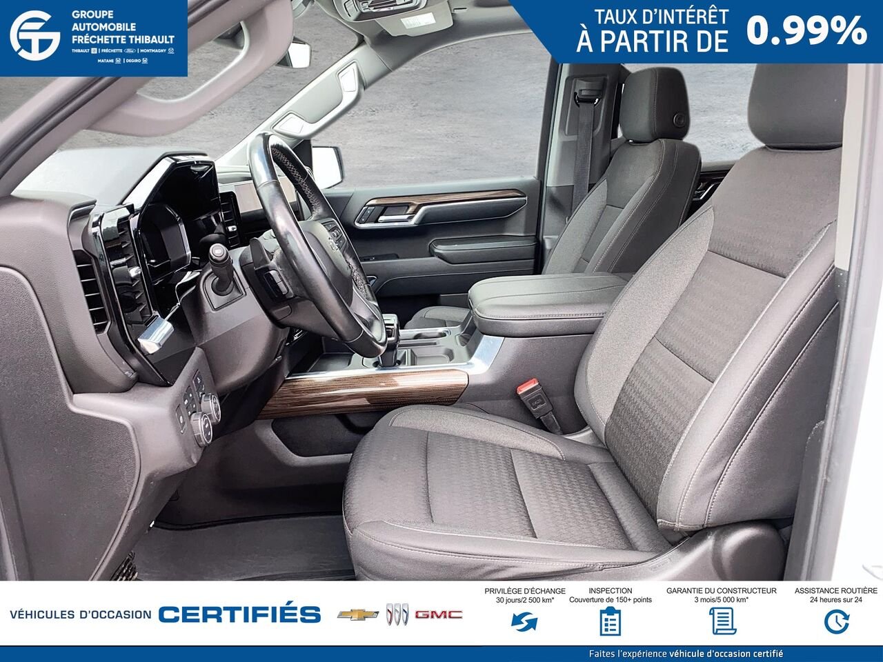 CHEVROLET SILVERADO LT Trail Boss cabine multiplace 4RM 157 po 2024 Blanc Montmagny - photo #7