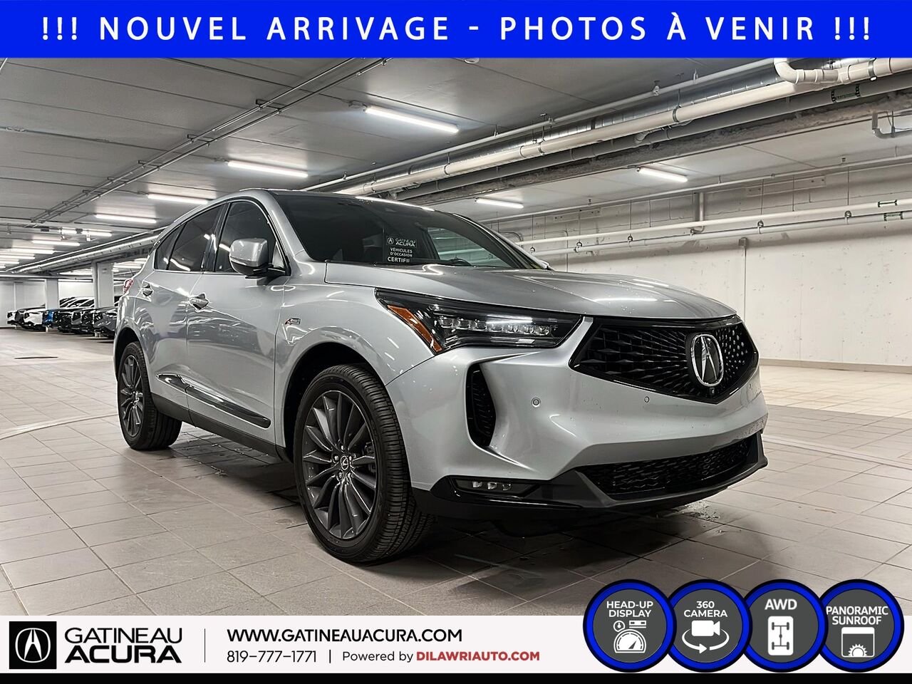 2024 Acura RDX A-Spec Platinum Élite SH-AWD Silver Ottawa & Gatineau - photo #2
