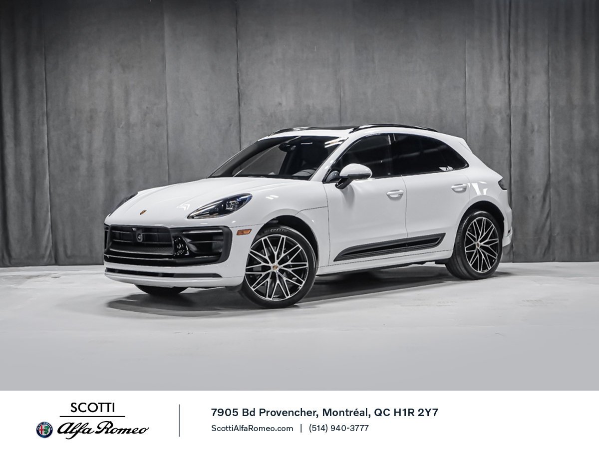 Porsche Macan S MAGS 21PO SUSP ADAPT ECHAPPEMENT CARBONE 2023 Blanc Montréal - photo #0