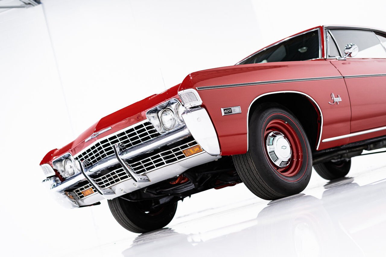 Chevrolet Impala Match N# L72 427/425 4spd 4.56gear Org Bill Of Sale | PRIX EN USD 1968 Rouge Montréal - photo #38