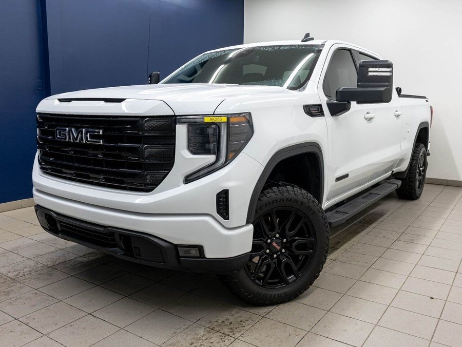 GMC Sierra 1500 ELEVATION X31 CREW 4X4 *DIESEL* SIEGES CHAUFF *NAV 2026 Blanc