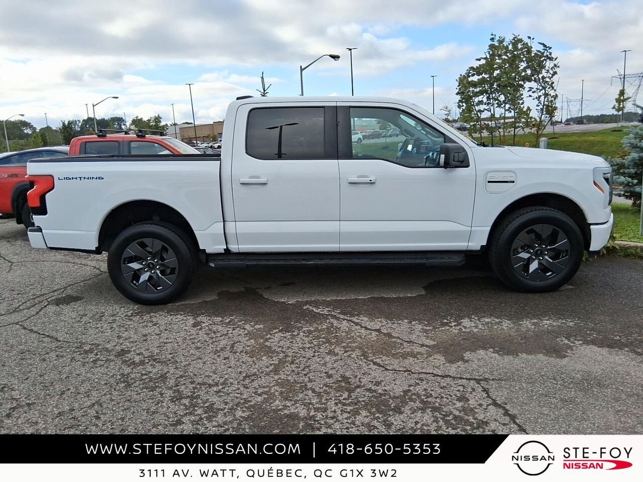 Ford F-150 Lightning XLT STANDARD RANGE 2023 Blanc Ste-Foy - photo #1