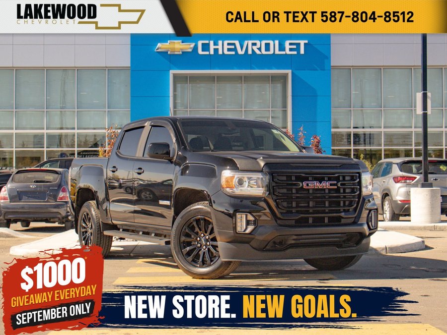 2021 GMC Canyon 4WD Elevation Preferred 3.6L | Remote Start Black