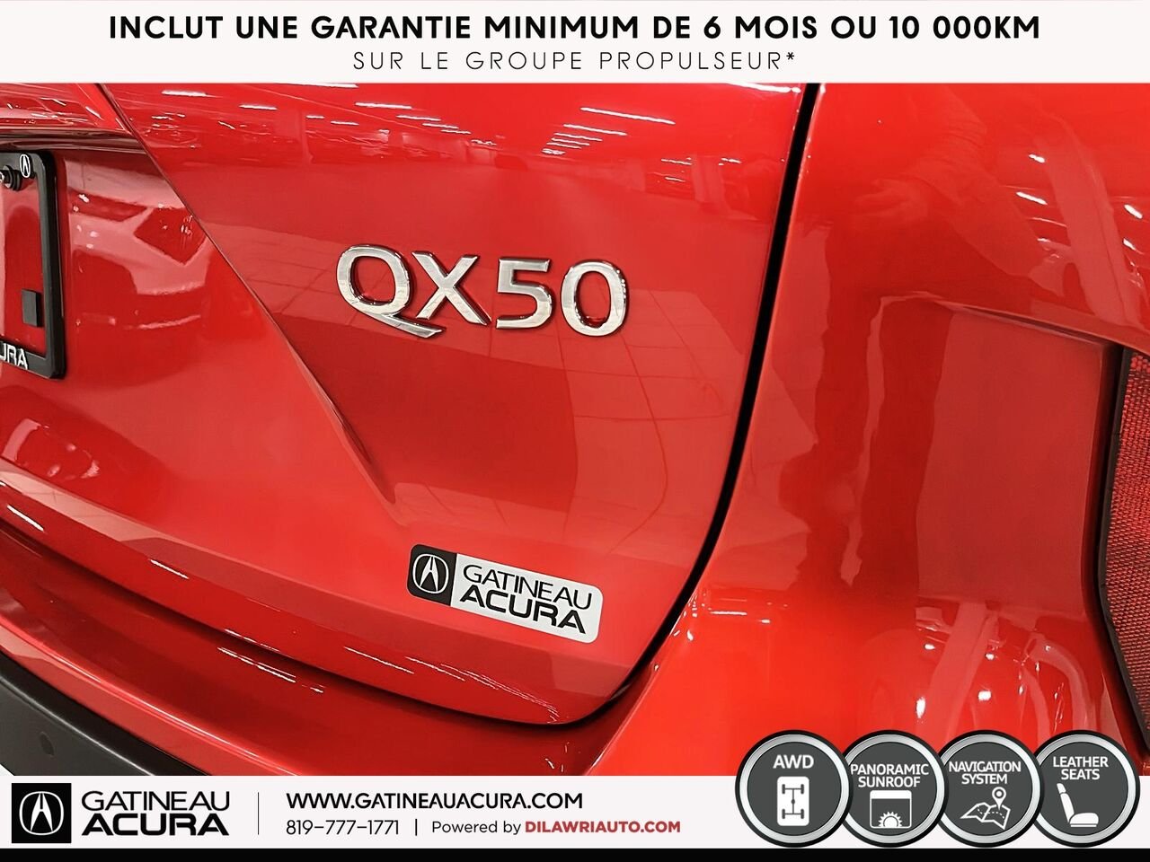 INFINITI QX50 Sensoriel AWD 2020 Rouge Gatineau - photo #16