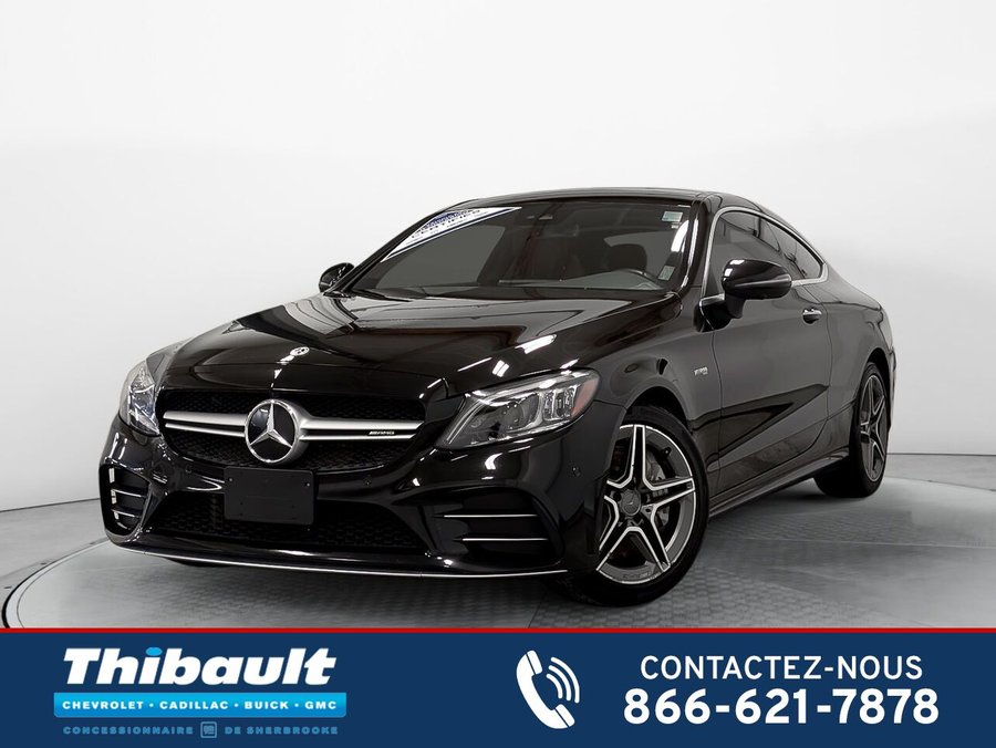 MERCEDES C 43 AMG Coupe Toit Pano Bas Km AWD 2022 Noir