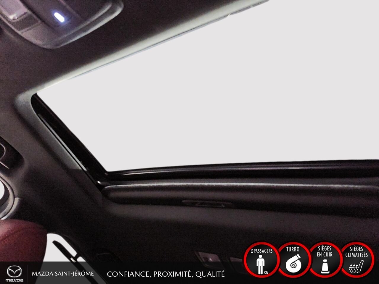 2022 Mazda CX-9 Édition Kuro | 1 PROPRIÉTAIRE | JAMAIS ACCIDENTÉ | CUIR ROUGE | TOIT OUVRANT | AWD Grey Saint-Jérôme - photo #17