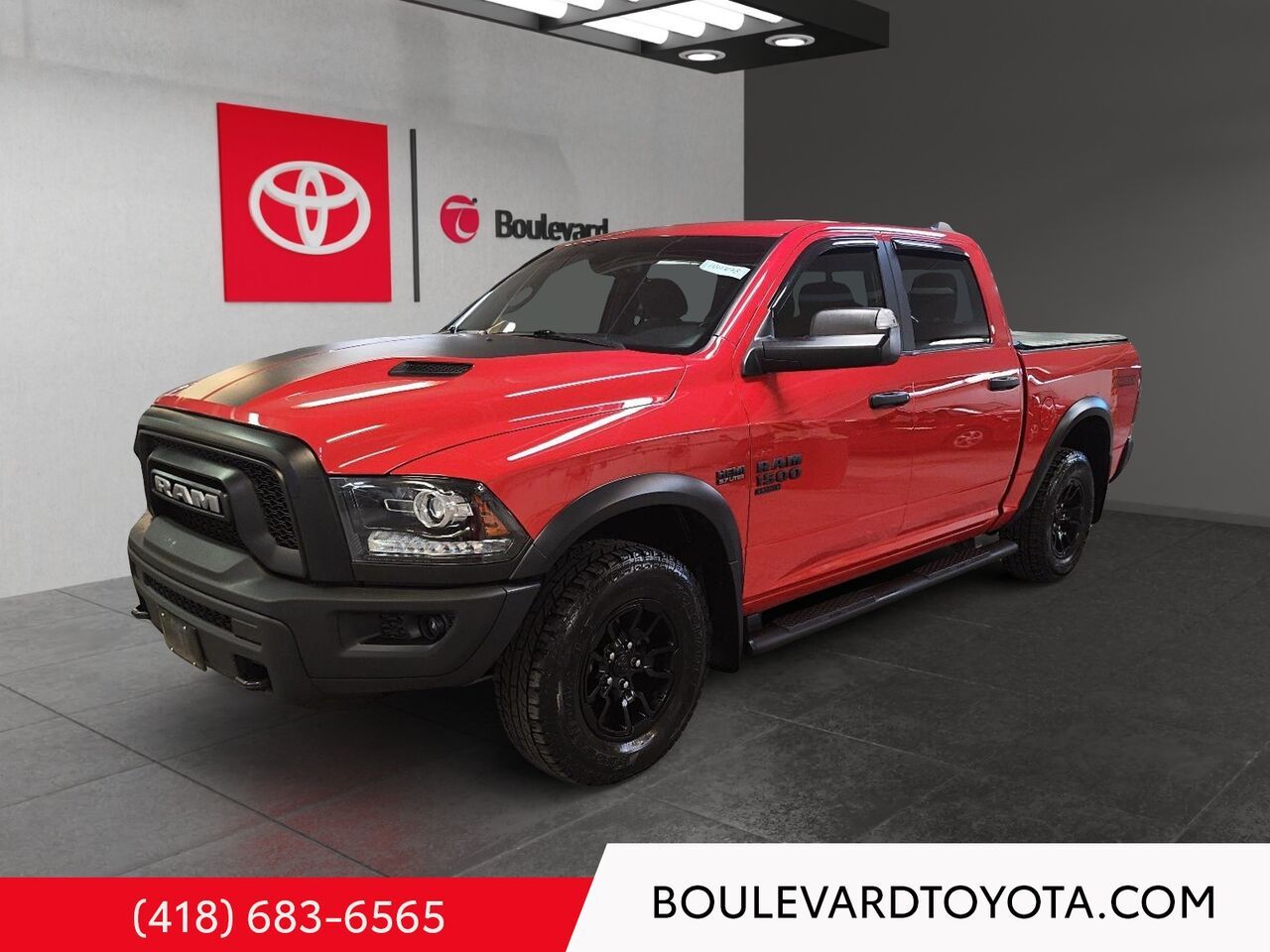 Red 2021 RAM 1500 Pickup Truck Four-Wheel Drive Automatic