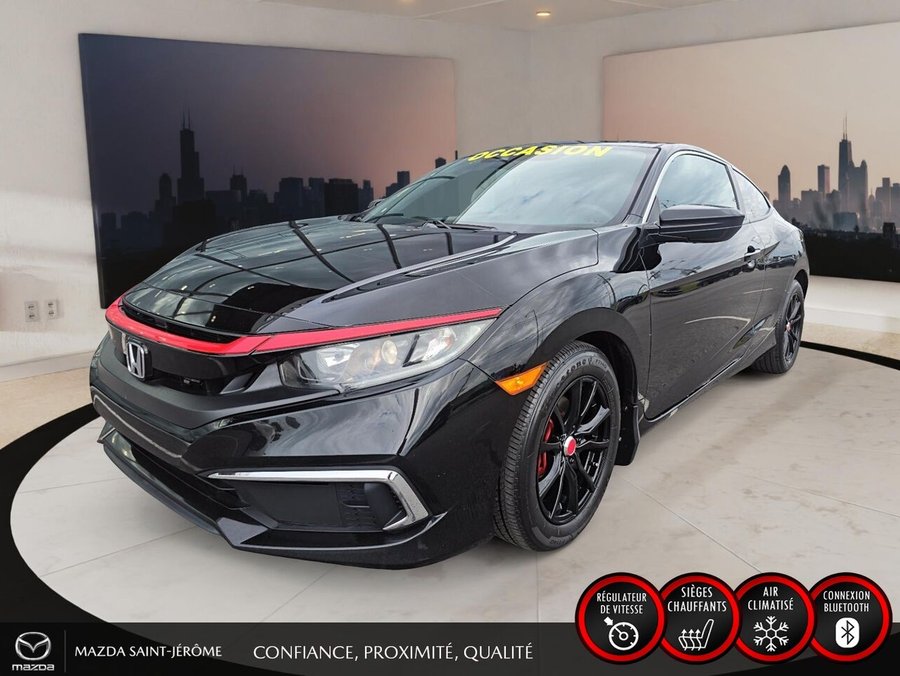 2020 Honda Civic Coupé COUPÉ 2 PORTES | UN SEUL PROPRIÉTAIRE | JAMAIS ACCIDENTÉ | 2 JEUX DE ROUES Black