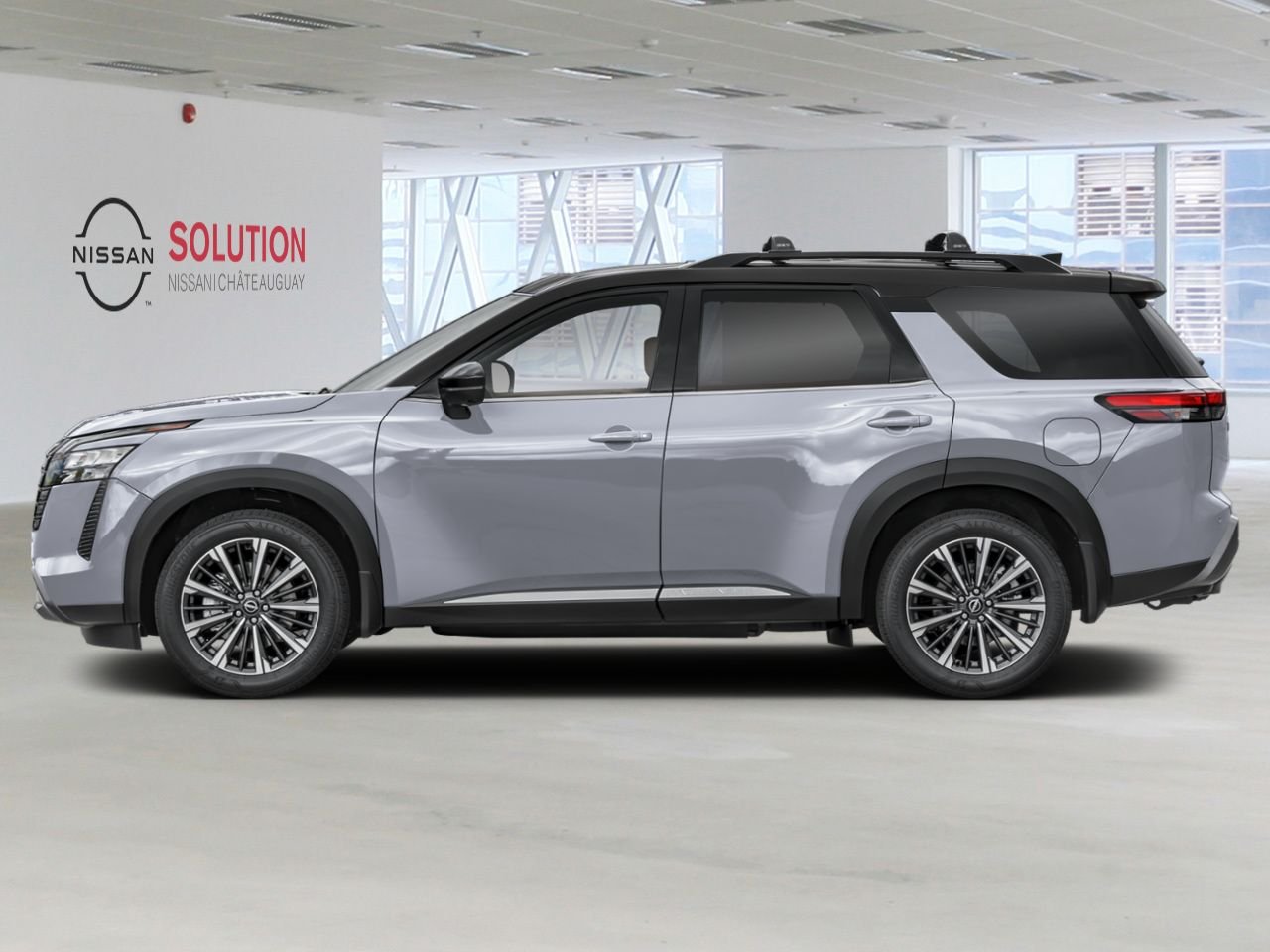 NISSAN Pathfinder PATHFINDER PLATINE SI GES CAPITAINE 2026 Gris rocher nacré/Noir intense Châteauguay - photo #1