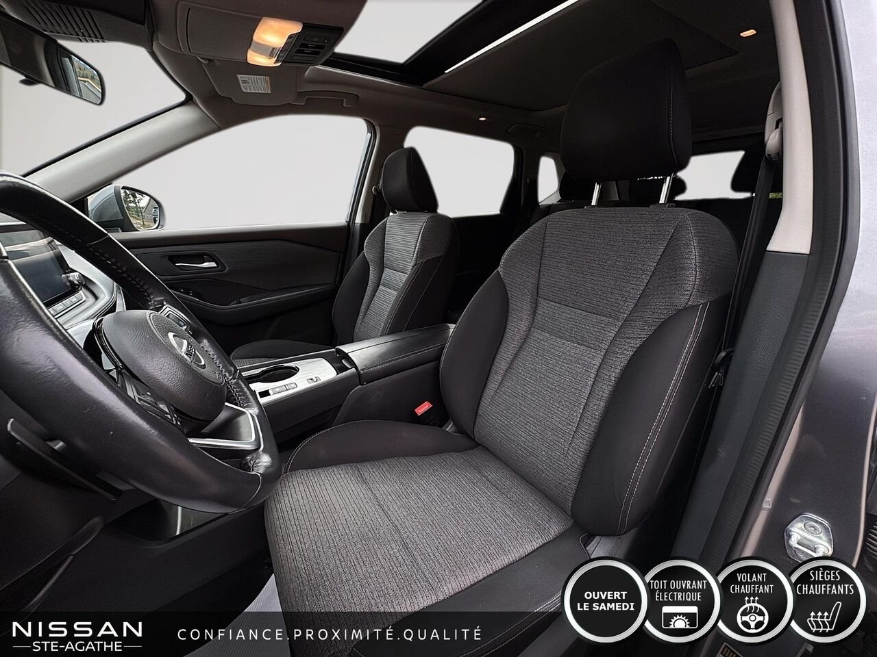 Nissan Rogue SV TA | 98 110 KM | UN SEUL PROPRIÉTAIRE | JAMAIS ACCIDENTÉ 2021 Gris Saint-Jérôme - photo #7