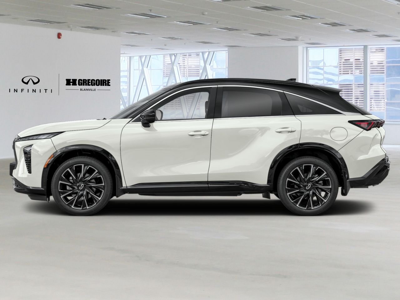 2027 INFINITI QX65 Radiant White/Black Obsidian Blainville - photo #1