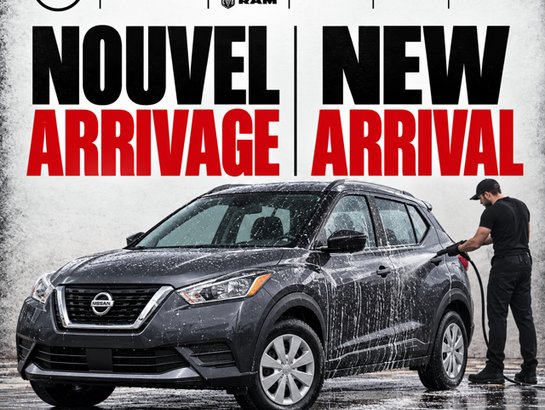 2020 Nissan Kicks S FWD, CAMERA, BLUETOOTH, BAS KILOMETRAGE Grey