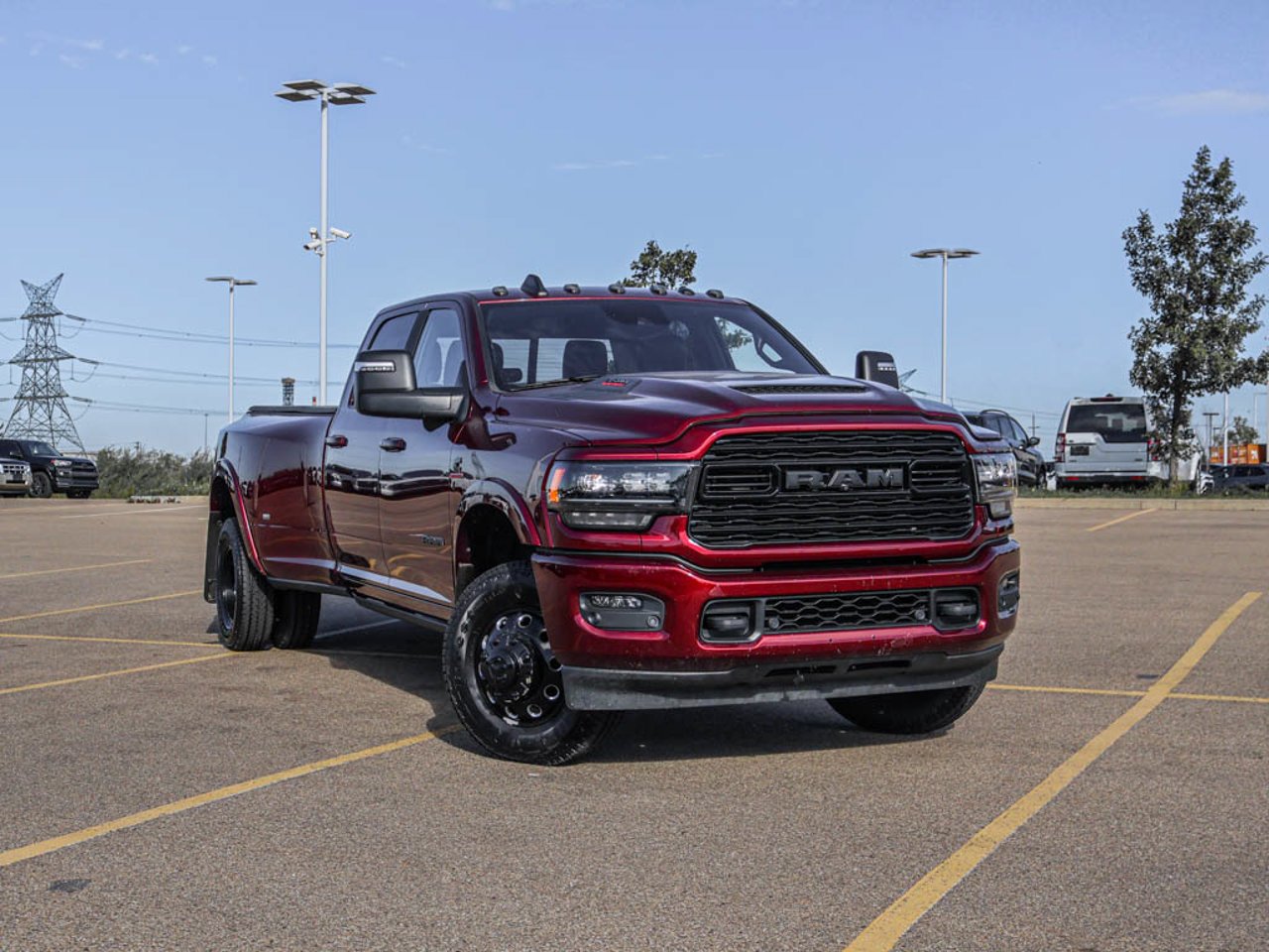 2023 Ram 3500 Limited 4x4 Crew Cab 8' Box Red Sherwood Park - photo #1