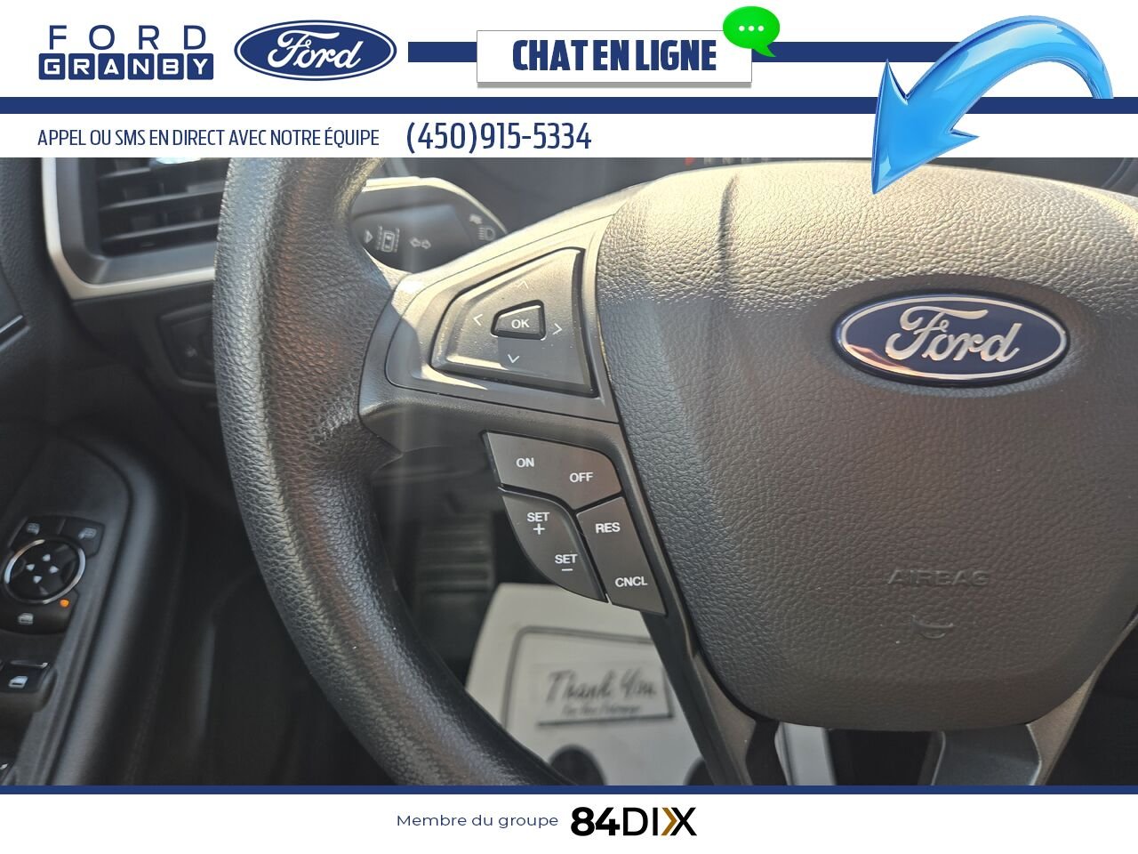 Ford Edge 2022 Blanc Granby - photo #10