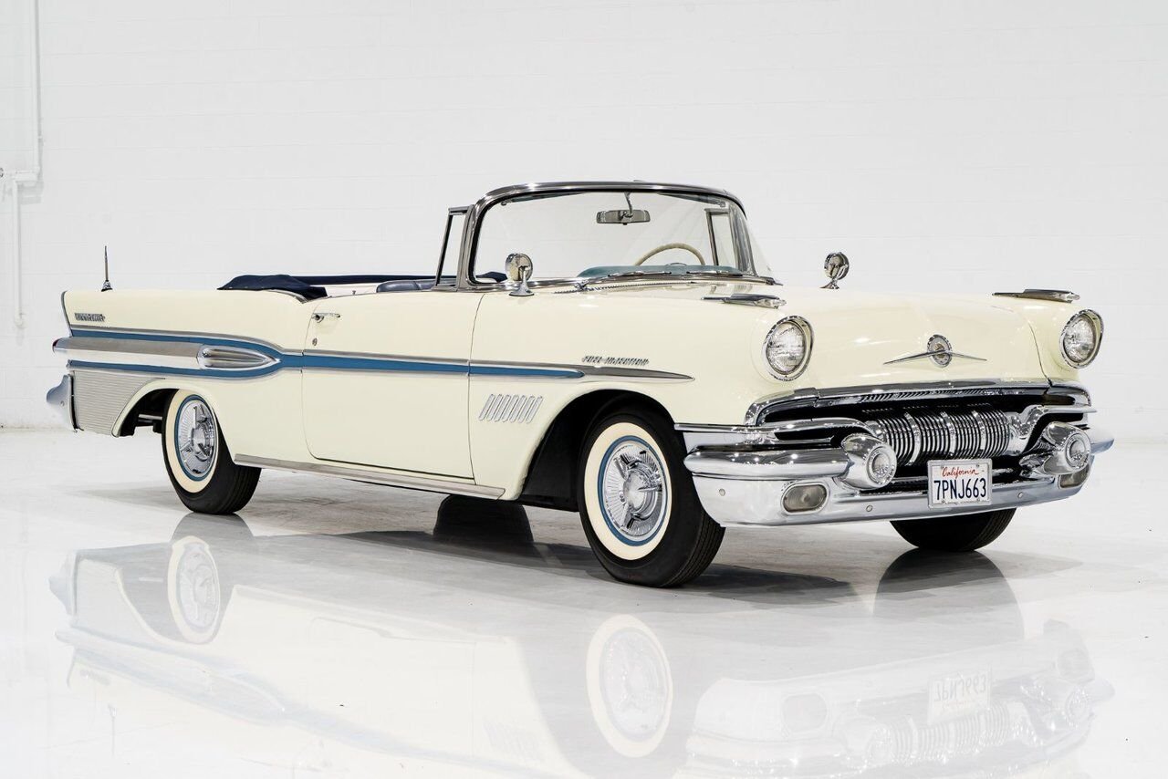 Pontiac Bonneville *PRICE IN USD* Fuel injected 347/315HP 1 of 630 produced 1957 Blanc Montréal - photo #29