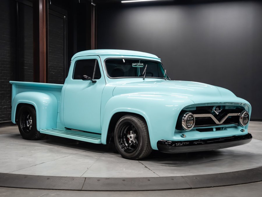 1955 Ford F-100 1955 Blue