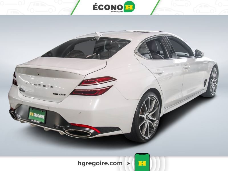 Genesis G70 821117 | 3.3T Advanced AWD CUIR TOIT OUVRANT CAMÉRA MAGS 2022 Blanc Laval - photo #6